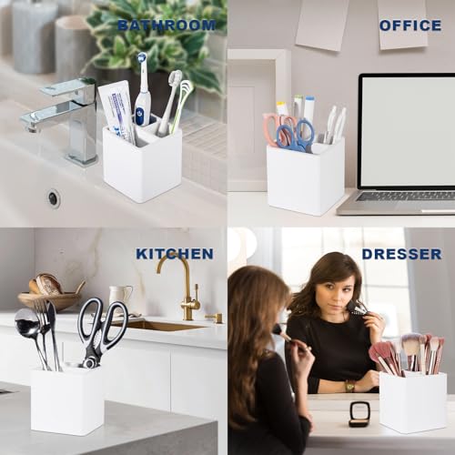 Diatomite Toothbrush Holder - 3 Slot Organizer for Bathroom