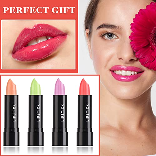 Fusang 8P Crystal Jelly Color Changing Lipstick Tinted Lip Balm, Long Lasting Waterproof