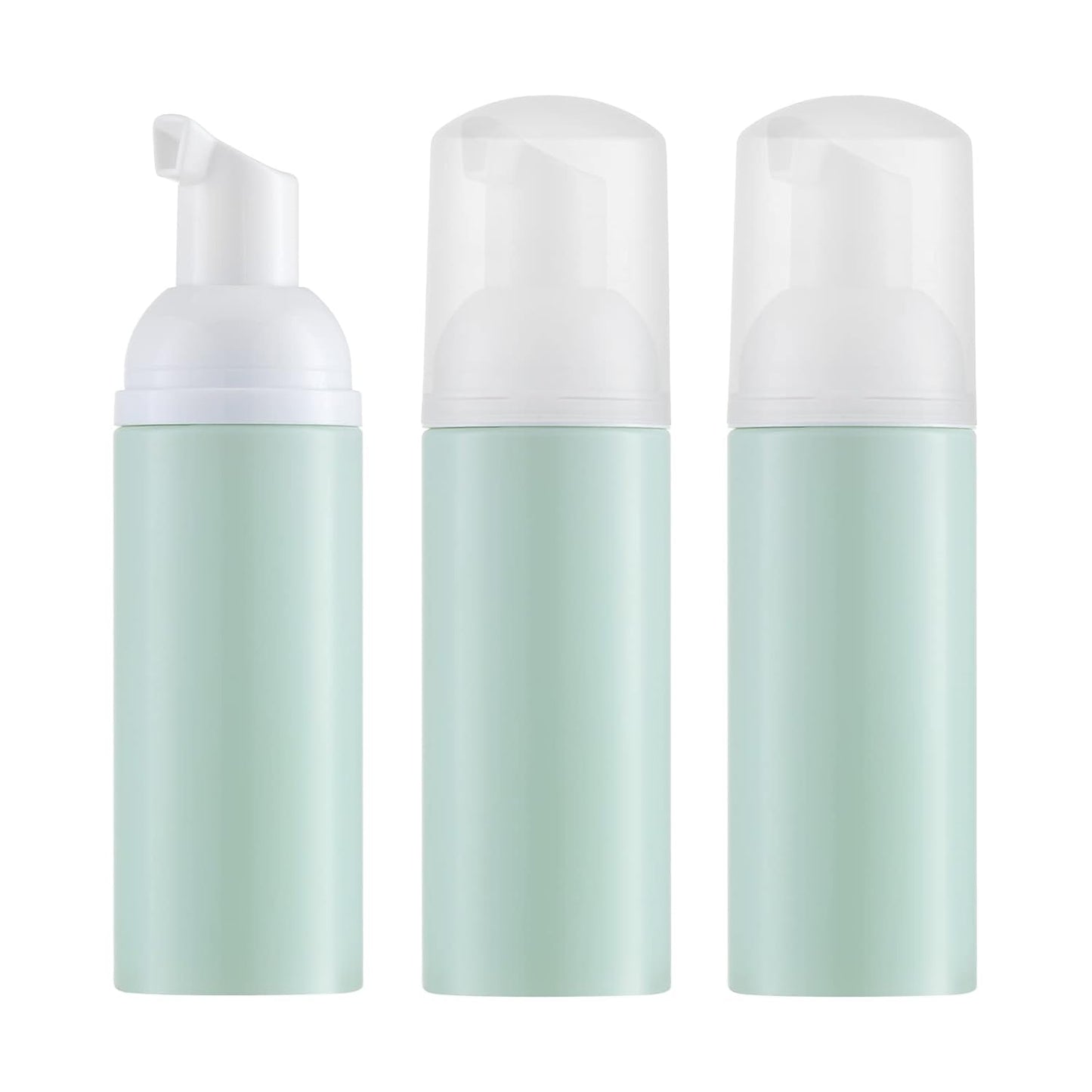 Foam Pump Bottle - Empty Travel Size Dispenser for Soap & Shampoo | Pink, 60ml, 3-Pack