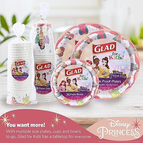 Disney Princess 12oz Disposable Snack Bowls - 24ct Pack