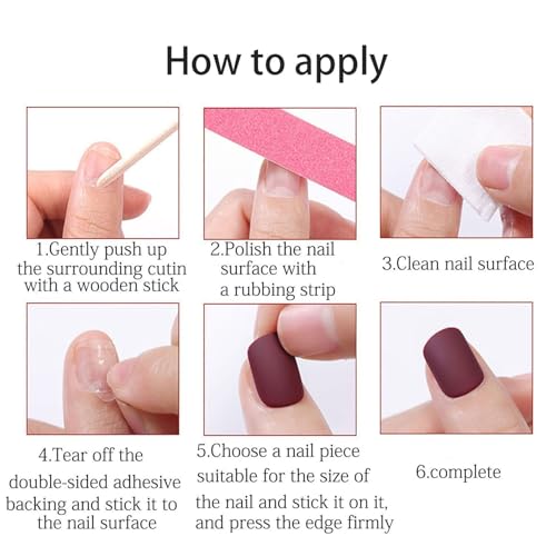 24 Pcs Pink Bow Press on Nails with Butterfly & Flower Designs