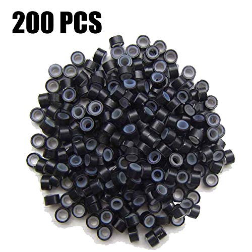 Black TIHOOD Hair Extension Kit with Micro Rings & Tools for DIY Extensions
