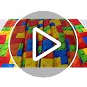 3-Pack Building Block Tablecloths - Colorful Waterproof Party Covers