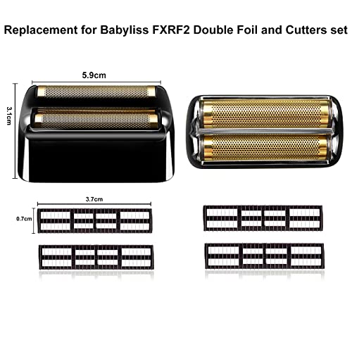 Colorski Black Replacement Foil & Cutter Heads for BaBylissPRO FXFS2 G/FXFS2 Shaver - 1 Pack