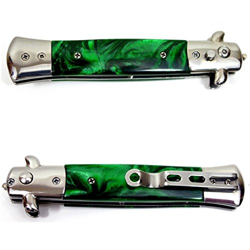 Le Fu Li Men's Stainless Steel Switchblade Pocket Comb