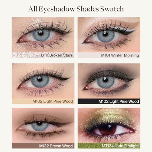Joocyee Single Eyeshadow, High Adherence White Matte Eyeshadow Smooth