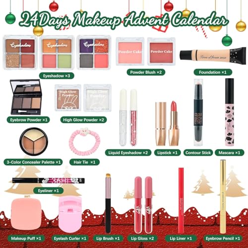 2025 Multicolor Makeup Advent Calendar - 24 Days of Beauty Surprises