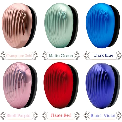 WYNK Mini Travel Detangling Hairbrush with Cover - Matte Green, 1 Pack