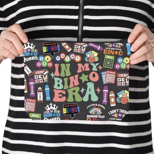 Funny Gaming Makeup Bag for Women, Durable Canvas Cosmetic Travel Pouch