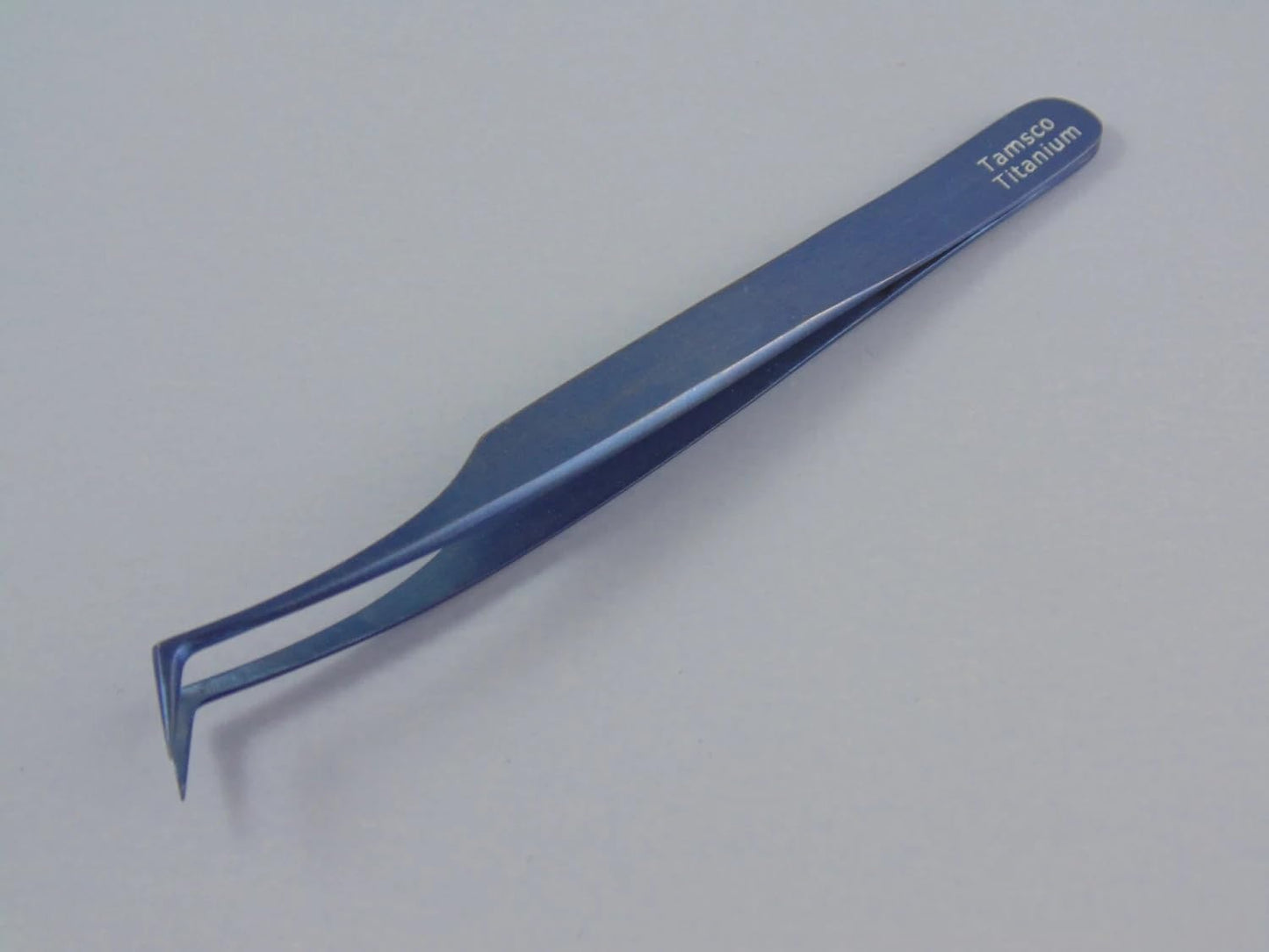 Titanium Tweezer #6, Angled tip 4.75"