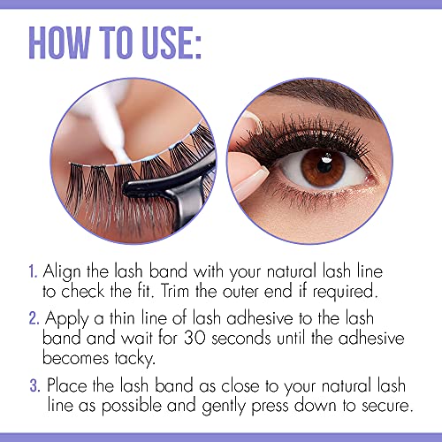 DUO Rosewater & Biotin Clear Strip Lash Adhesive 2-Pack 0.18 oz - Sensitive, Long-Lasting