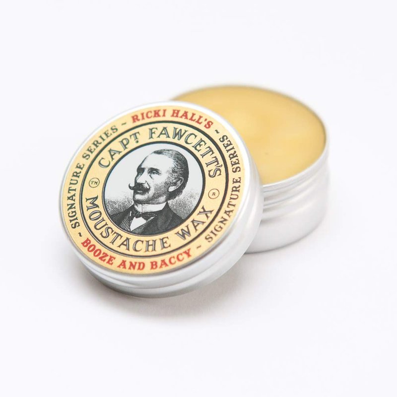 Ricki Hall's Booze & Baccy Moustache Wax by Captain Fawcett