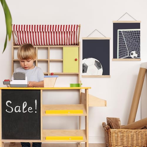 Soccer Wall Art Decor Set - 12x16 Inch for Boys' Rooms
