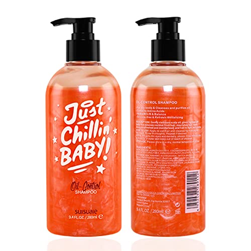 Suisuaie Clarifying Oily Hair Shampoo 9.4 Fl Oz - Silicone-Free, Build-Up & Greasy Scalp Care