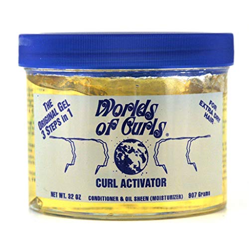 Worlds of Curls Extra Dry Gel Activator 32 oz - Hair Styling & Moisturizer