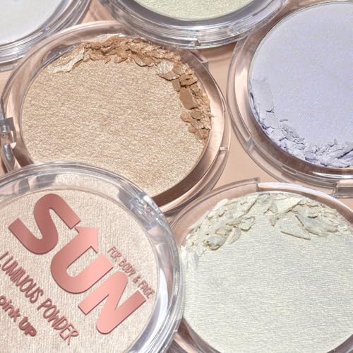 Pink Up Luminous Powder Highlighter - Radiant Shimmer Face Makeup