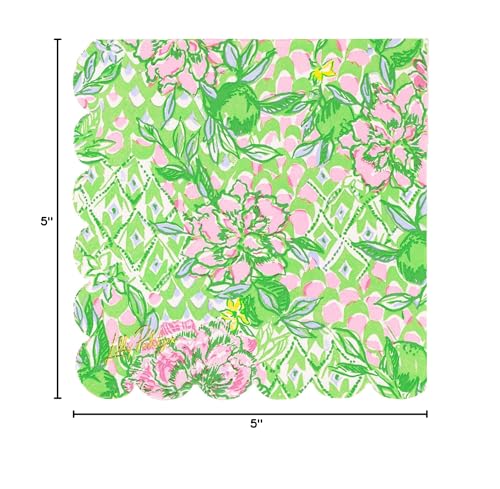 Lilly Pulitzer Lime Feeling Good Cocktail Napkins - 40 Pack