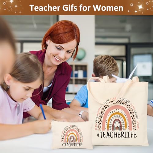 Tecanne Teacher Appreciation Gift Box – Includes Tote, Candle, and Mug