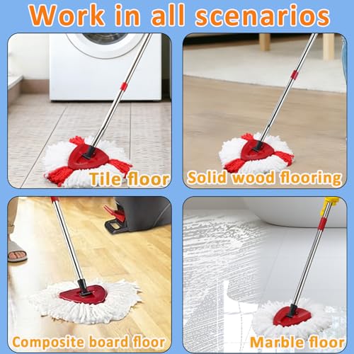 3 Pack Mop Head Refill for O-Cedar EasyWring Spin Mop