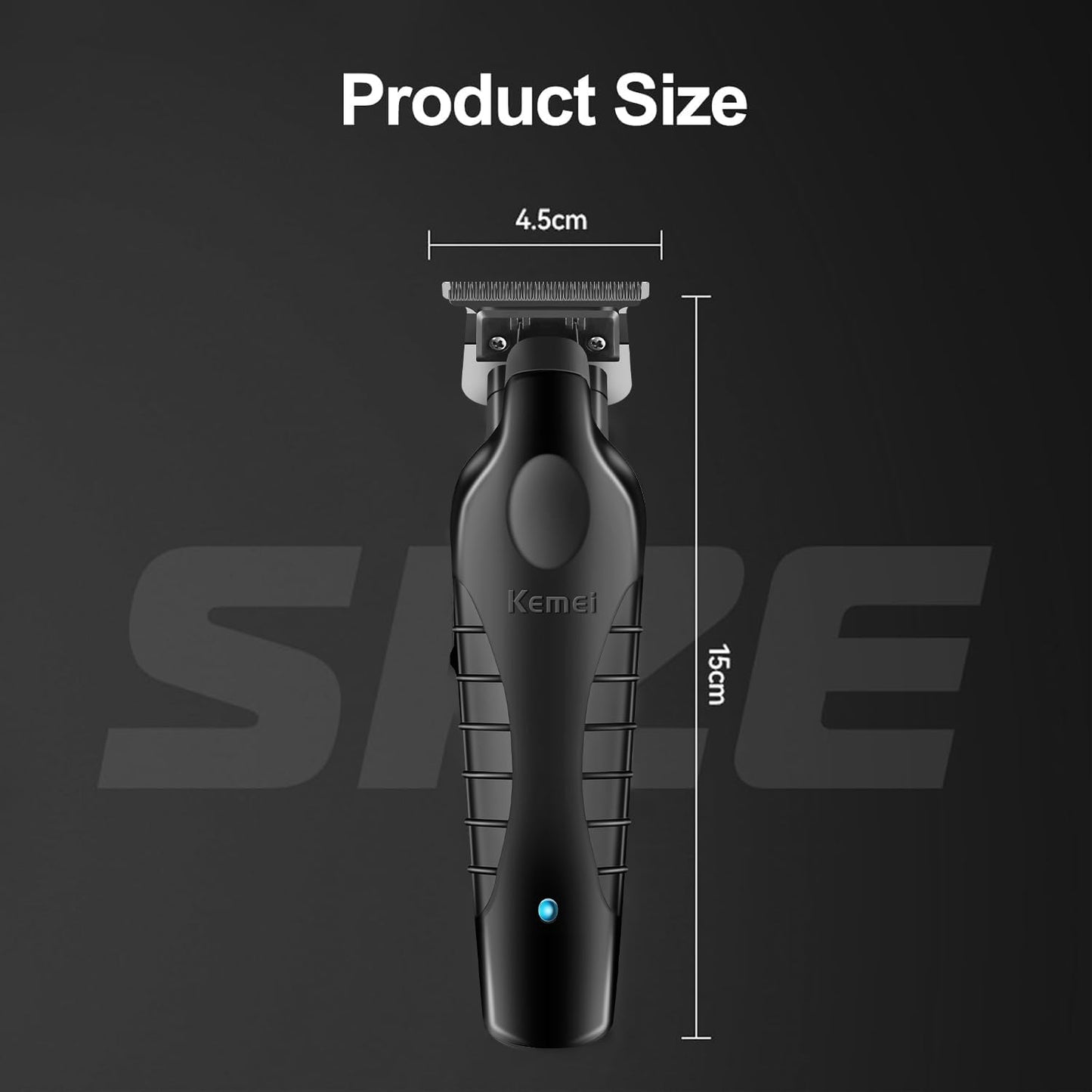 KEMEI KM-2299 Professional Hair Trimmer for Men Cordless Hair Clipper, Zero Gap T Blade Beard Trimmers, Rechargeable Barber Clippers, with KM-2299 Replacement Blade