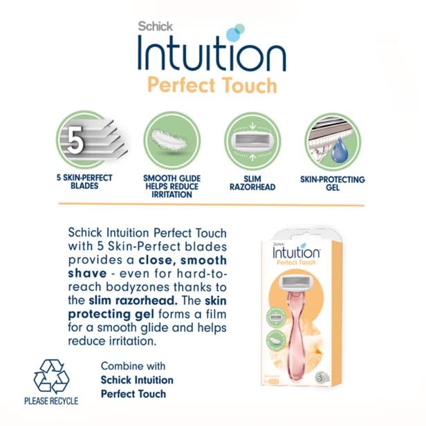 Schick Intuition Perfect Touch Razor Blade Refills - 16 Cartridges