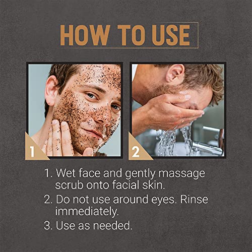 Woody's Multi-Tasking Face Scrub & Hydrating Cleanser for Men – Exfoliates & Moisturizes, 5 Fl Oz