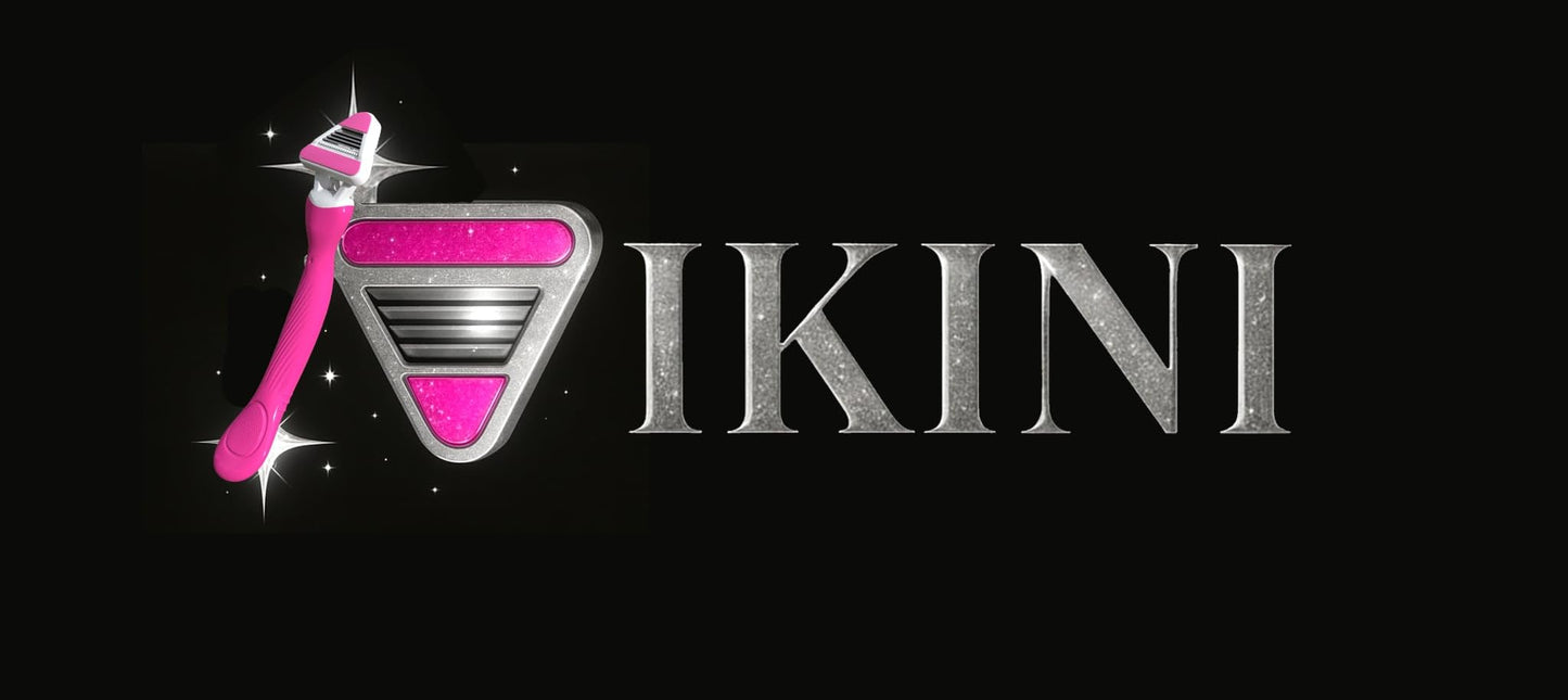 VIKINI by V-J Shave Nation Women’s Bikini Razor – Smoothest Glide Blades for Pubic & Intimate Area – 1 Handle + 2 Refills + Gift Cover