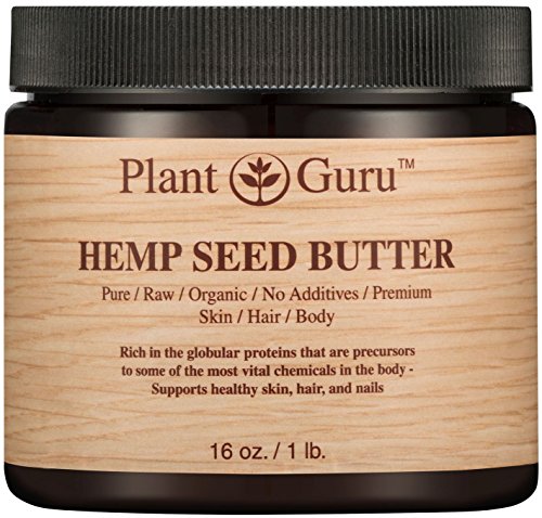 Plant Guru Pure Hemp Seed Butter - 16 oz Cold Pressed Moisturizer