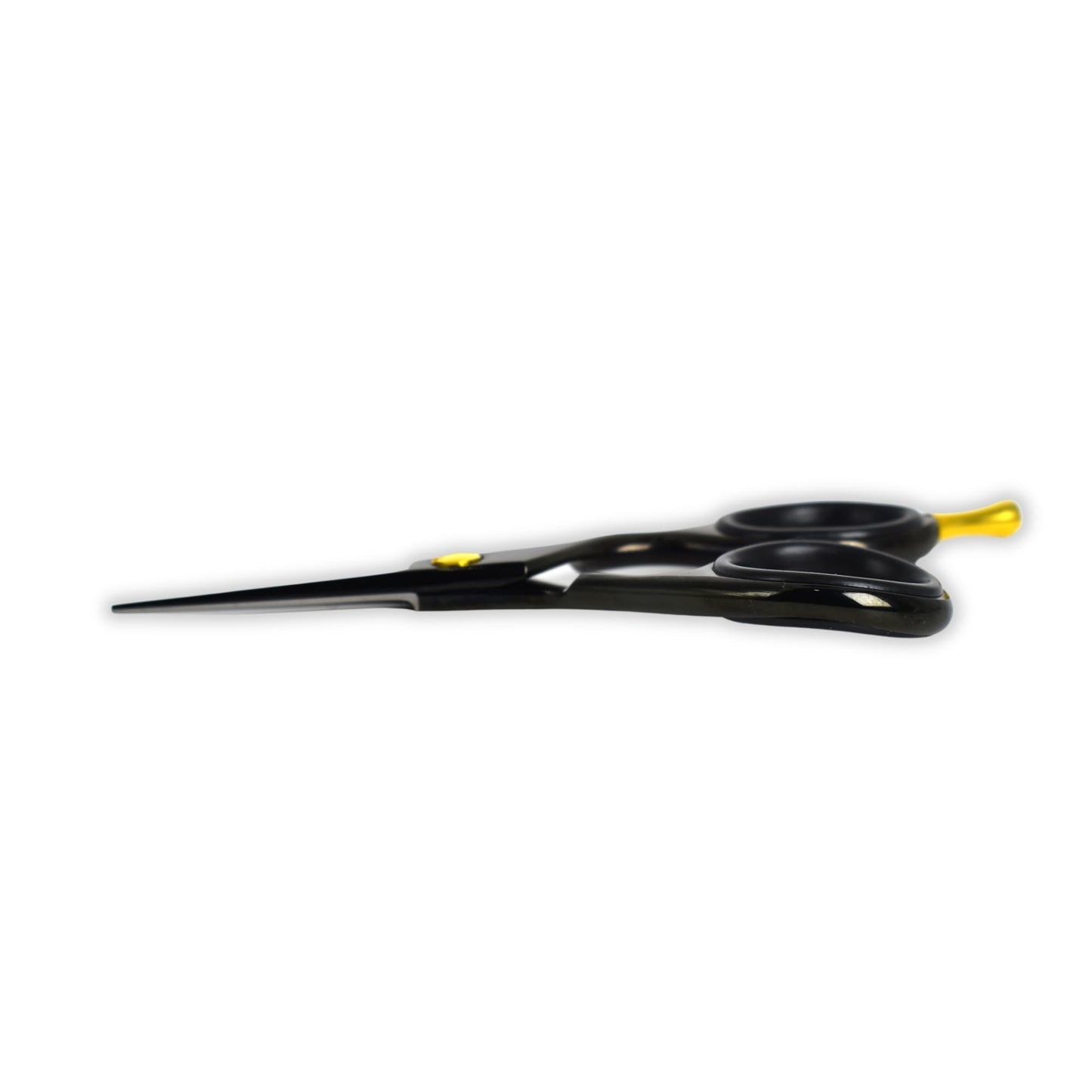 Massive Bee Store Rounded-Tip Trimming Scissors for Men – Stainless Steel High Carbon Beard, Mustache, and Ear Hair Grooming Scissor (Black-Pointy-Tip)