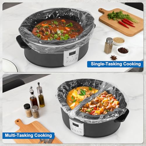 Homtone Disposable Slow Cooker Liners - 30 Pack, 13x21 Inch, BPA-Free for 3-8 Quart Pots
