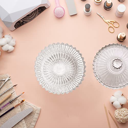 Large Monomer Dish with Lid for Acrylic Nails - Glass Cup