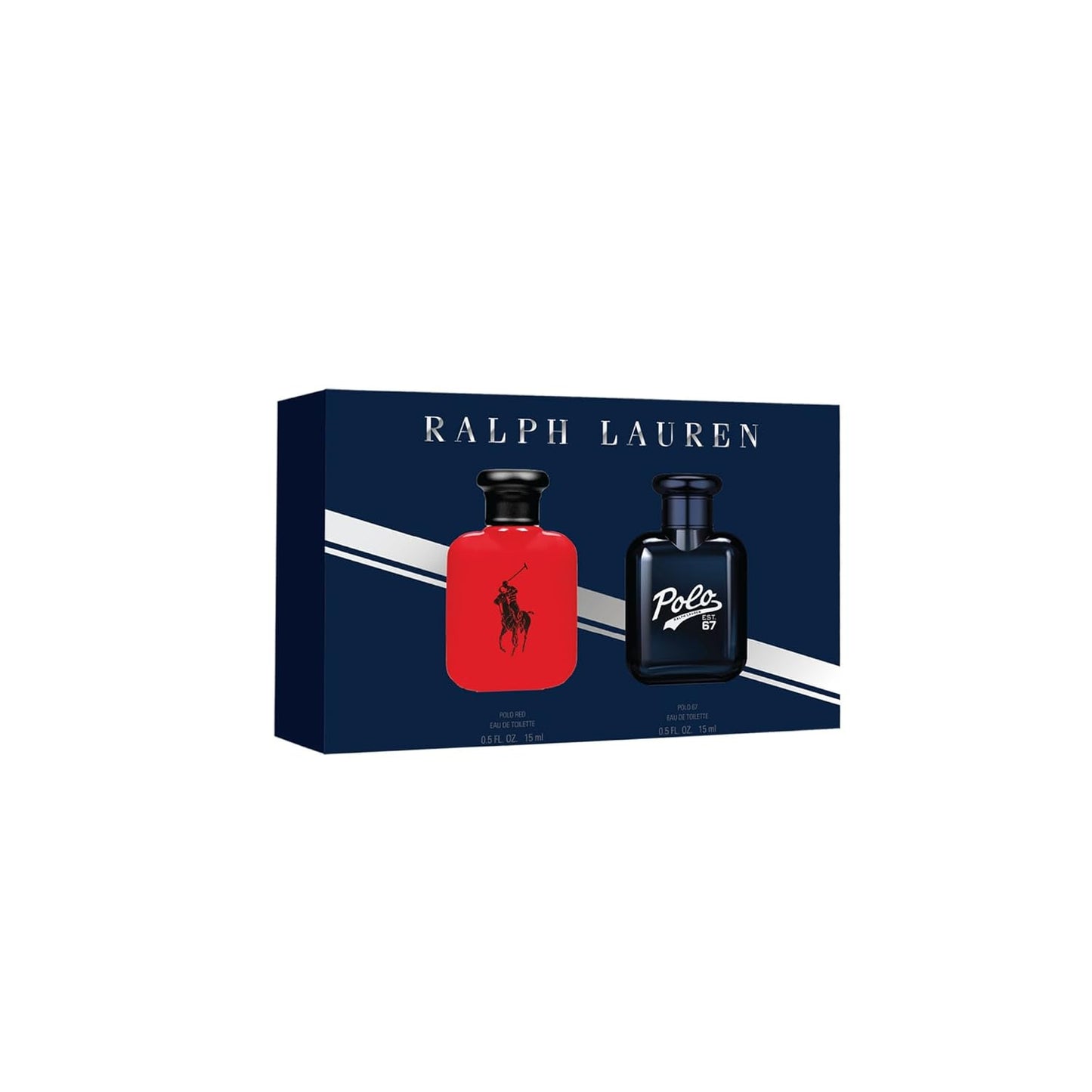 Ralph Lauren Men's Cologne Gift Set - Polo Red & Polo 67 Travel Spray Fragrance Duo | 2 x 15 mL