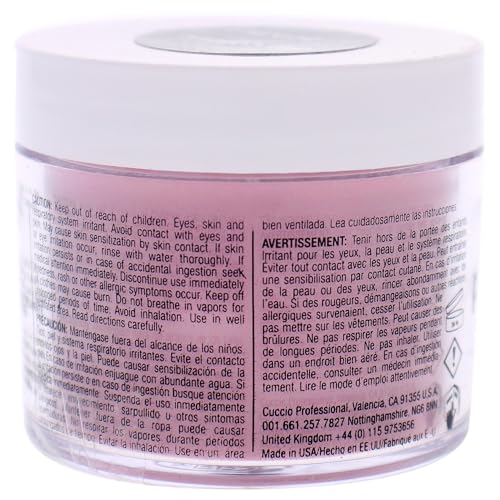 Cuccio Pro Powder Polish Dip - Rose with Shimmer - 2 oz Nail Dip System