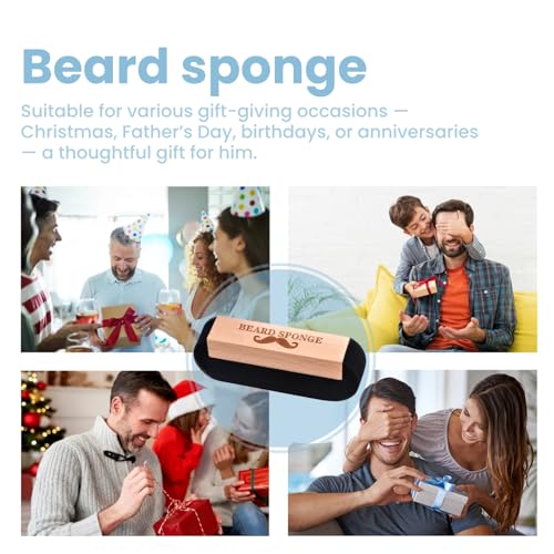 Beard Sponge for Sink ? Fast & Easy Beard Hair Catcher & Cleaner | Reusable Beard Scrubber for Trimmings | Compact Grooming Tool for Men¡¯s Shaving ? No More Messy Counters & Sinks