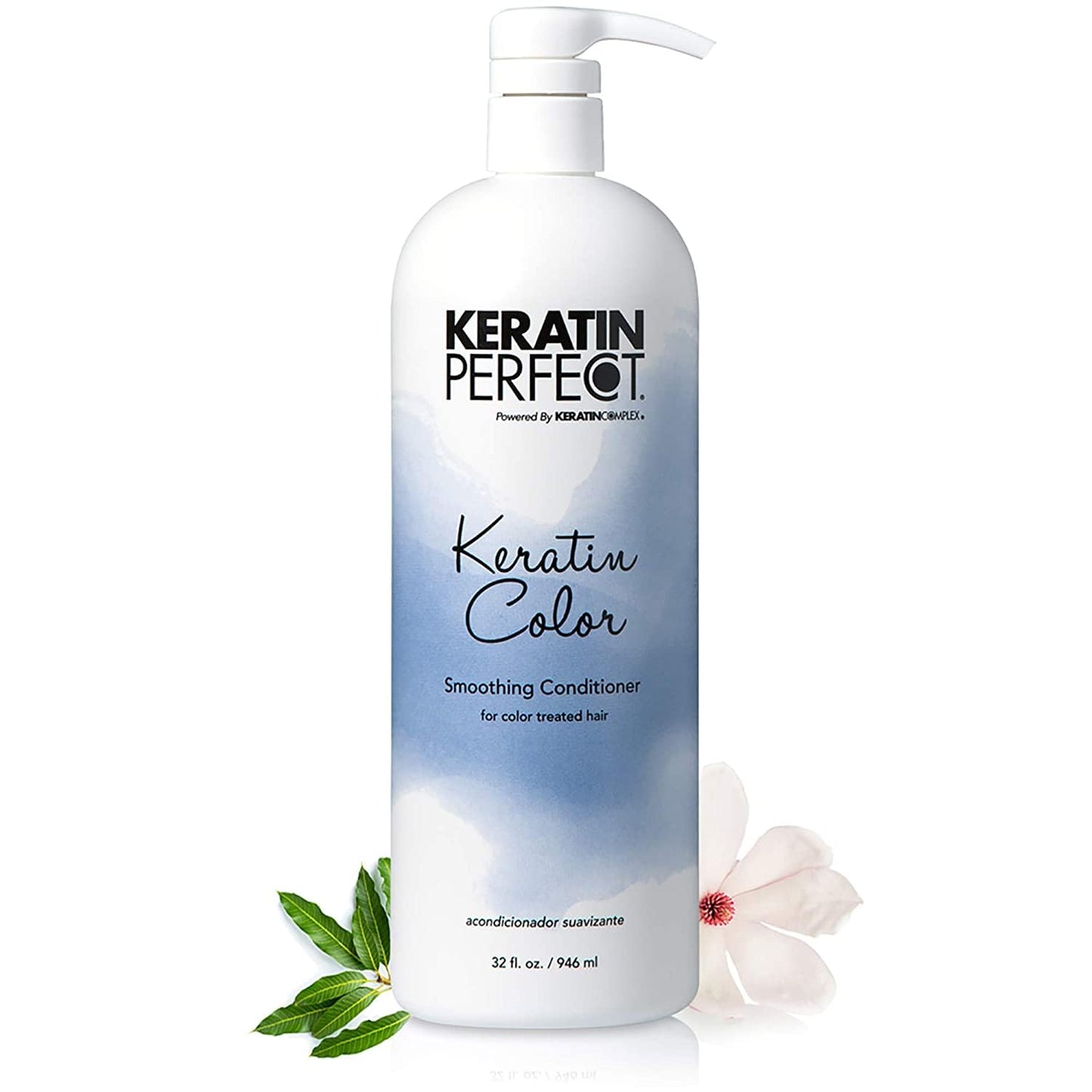 Keratin Perfect Color Smoothing Conditioner - 32oz | Nourishing Hair Care for Frizz Control