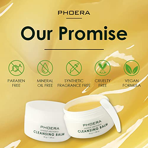 Phoera Makeup Remover Cleansing Balm with Sweet Orange Oil - 45g