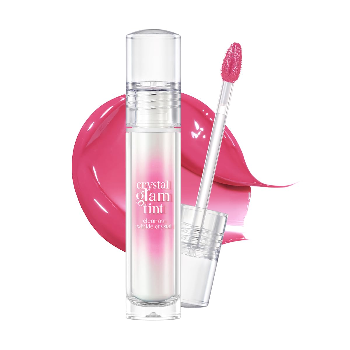 CLIO Crystal Glam Tint - Glossy Lip Tint with Long-Lasting Color | Lightweight Non-Sticky Stain in Daily Mauve