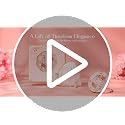 Imperblooms Peach Blossom Compact Mirror - Double-Sided Makeup Mirror