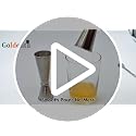 Goldelith Stainless Steel Cocktail Jigger Set - 1oz/2oz Measuring Cups for Bartending