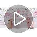 Ganeen 3 Pack Pink Floral Disposable Tablecloths, 54 x 108 Inch