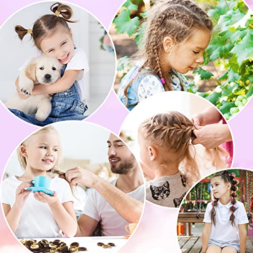 400 Pcs Baby Hair Ties - Soft Cotton Seamless Ponytail Holders