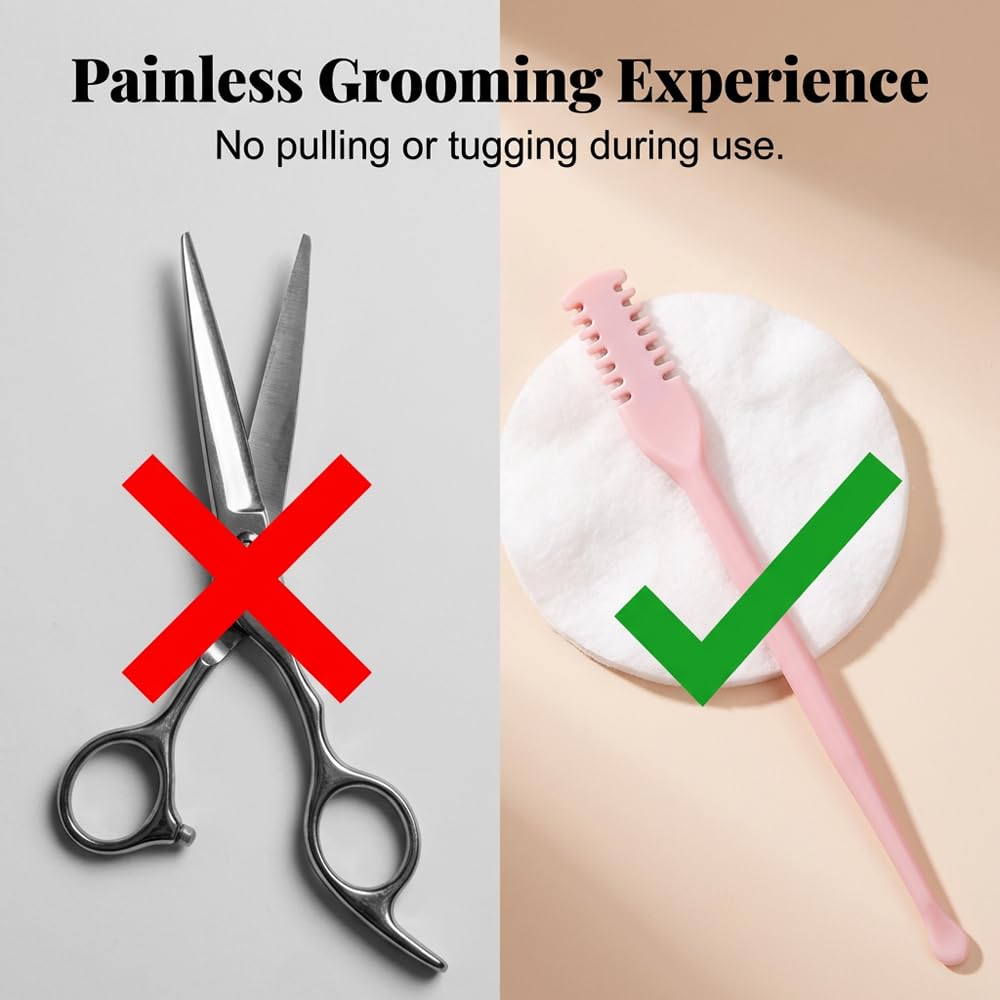 Manual Nasal Hair Cutter, 360° Rotating Nose Hair Trimmer with Double-Sided Blades, Safe & Painless Stainless Steel Nostril Hair Remover, Compact & Portable Travel Grooming Tool, 4PCS (Multicolor)