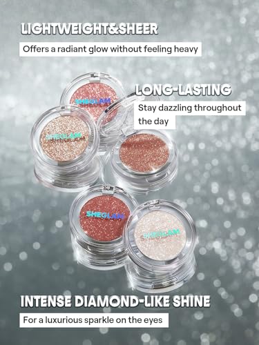 SHEGLAM Enigma Sparkly Eyeshadow Carats - Longwear Single Eyeshadow