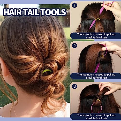 YGDZ 312PCS Hair Ties Set with 24 Colors, 2cm Small Ponytail Holders for Girls, Baby & Toddler Hair Accessories, Includes Organizer Box & Rat Tail Comb