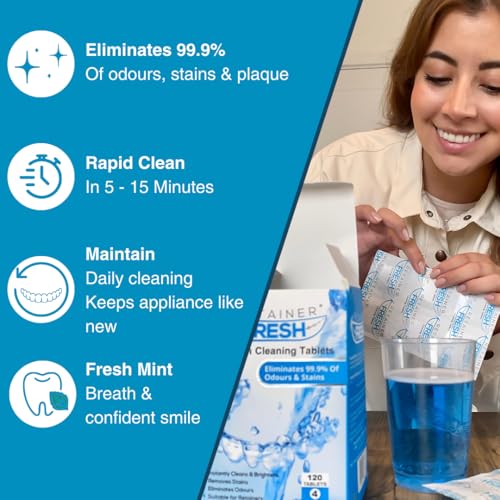 Retainer Fresh Cleaning Kit & Tablets - 36 Count + Aligner Starter Kit