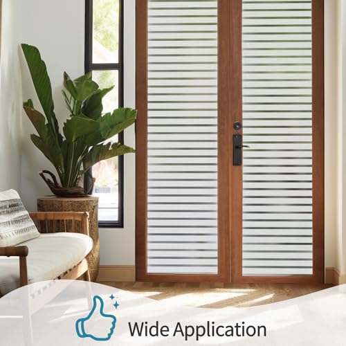 Niviy Frosted Window Film - Privacy Static Cling Vinyl, 11.8" x 118"