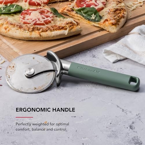 KitchenAid Pizza Cutter with Ergonomic Handle and Finger Guard