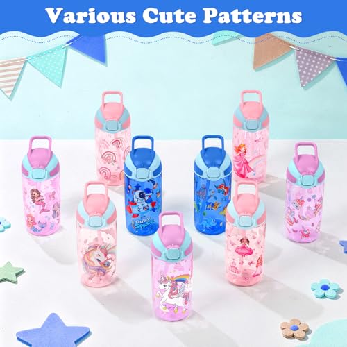 Kids BPA-Free Water Bottle with Straw - 550ml for School & Travel