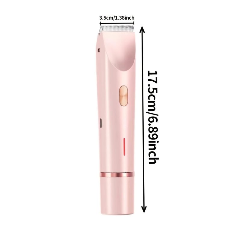 Dermave Bikini Shaver,2025 New 2 in 1 Wet and Dry Dermavel Trimmer 2.0,Ipx7 Waterproof Double Head Bikini Women's Iui Beauty Shaver(Purple)