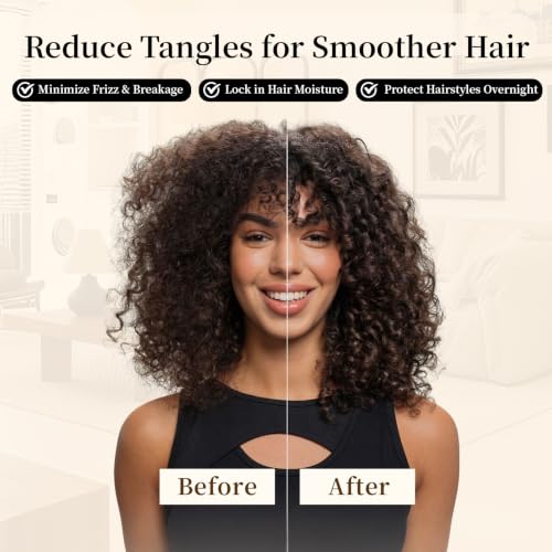 Adjustable Satin Sleep Bonnet for Women - Reduce Frizz & Breakage